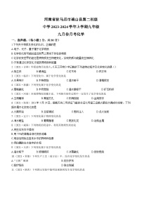 河南省驻马店市确山县第二初级中学2023-2024学年九年级上学期9月月考化学试题（含答案）