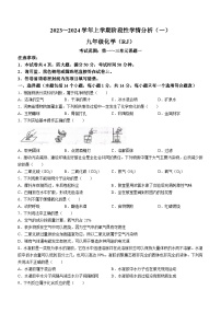 河南省平顶山市汝州市2023-2024学年九年级上学期9月月考化学试题