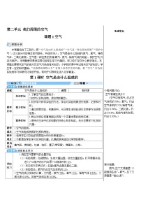 人教版九年级上册课题1 空气导学案