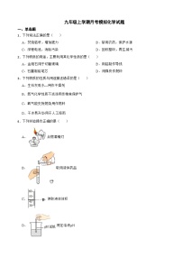 江苏省徐州市2023年九年级上学期月考模拟化学试题（附答案）