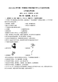 福建省福州市鼓楼区闽江学院附属中学2023-2024学年九年级上学期10月月考化学试题(无答案)