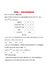 人教版九年级上册课题 1 质量守恒定律课后测评