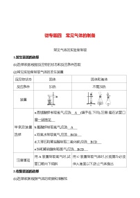 微专题四　常见气体的制备 同步练习 2023-2024 人教版化学九年级上册