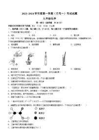 陕西省西安市高新第一中学2023-2024学年九年级上学期第一次月考化学试题(无答案)