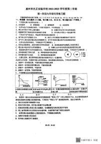 广东省惠州市光正实验学校2022-2023学年九年级下学期第一阶段九年级化学练习题（图片版　无答案）