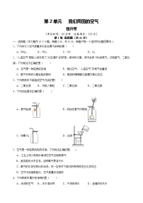 【期中单元测试卷】（人教版）2023-2024学年九年级上册化学 第2单元我们周围的空气【提升卷】