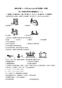 广东省珠海市第十一中学2023-2024学年九年级上学期10月月考化学试题(无答案)