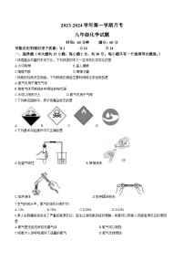 河北省保定市顺平县2023-2024学年九年级上学期10月月考化学试题(无答案)