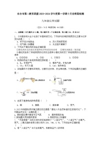 江苏省盐城市东台市第二教育联盟2023-2024学年九年级上学期10月月考化学试题（月考）
