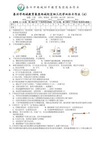 江苏省泰州市泰兴市西城教育集团西城校区2023-2024学年九年级上学期10月双休化学作业（月考）