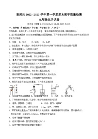 栾川县2022--2023学年第一学期期末教学质量检测九年级化学试卷附答案