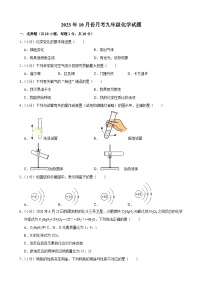 吉林省长春市学校榆树市八号镇中学校2023-2024学年九年级上学期10月月考化学试题