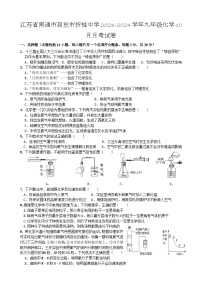 江苏省南通市启东市折桂中学2023-2024学年九年级10月月考化学试卷 （月考）