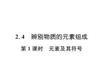 化学九年级上册第二章 空气、物质的构成2.4 辨别物质的元素组成教课课件ppt