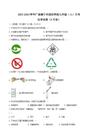 2023-2024学年广西南宁外国语学校九年级（上）月考化学试卷（9月份）（含解析）