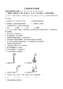 江苏省徐州市铜山区大许镇中心中学2023-2024学年九年级上学期10月月考化学试题(无答案)