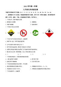 广东省广州市海珠区2021-2022学年九年级上学期期末化学试题（原卷版）