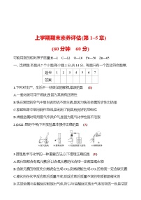 上学期期末素养评估(第1~5章) 试卷 2023-2024 沪教版 化学 九年级上册