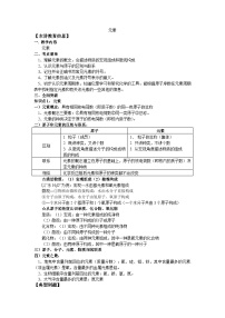 人教版化学 中考专题复习教案及习题  元素