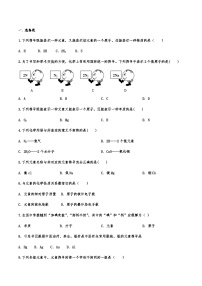 中考化学重点知识二轮专题练习12 元素（含答案）