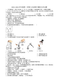 安徽省合肥市第四十中学2023-2024学年九年级上学期期中模拟化学试题