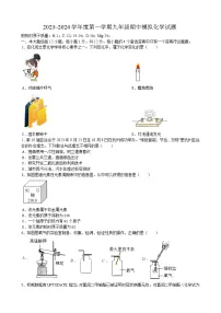 安徽省合肥市第五十五中学2023-2024学年九年级上学期期中模拟化学试题