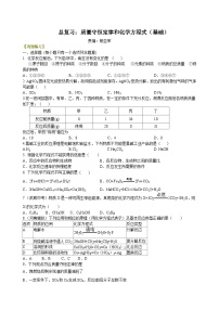 中考化学一轮复习精品讲义：质量守恒定律和化学方程式（基础） 巩固练习（含解析）