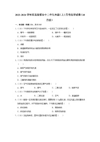 2023-2024学年河北省邢台十二中九年级（上）月考化学试卷（10月份）