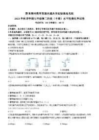 贵州省黔东南州教学资源共建共享实验基地名校2023-2024学年九年级上学期期中化学试题