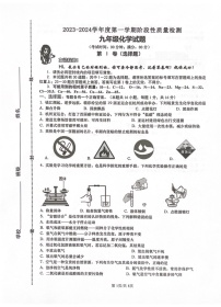 山东省青岛市市北区2023-2024学年九年级上学期期中质量检测化学试题