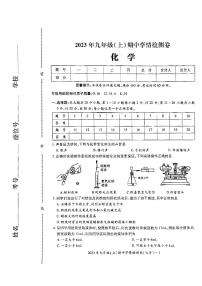 湖南省邵阳市2023-2024学年九年级上学期11月期中化学试题