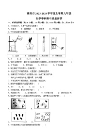 江西省南昌市2023-2024学年九年级上学期期中化学试题