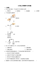河北省邯郸市2023年九年级上学期期中化学试题（附答案）