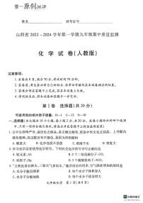 山西省运城市部分学校2023-2024学年九年级上学期11月期中联考化学试题