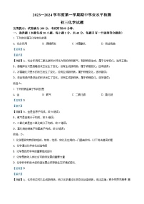 山东省淄博市张店区2023-2024学年八年级上学期期中化学试题（解析版）