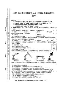 安徽省安庆市潜山市2023-2024学年九年级上学期期中化学试卷