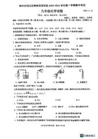 江苏省扬州市邗江区梅苑双语学校2023-2024学年九年级上学期11月期中化学试题(1)