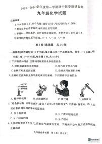 山东省济宁市梁山县2023-2024学年九年级上学期期中教学质量检测化学试题