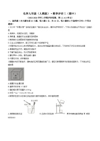 31，安徽省滁州市明光市2023-2024学年九年级上学期11月期中化学试题(无答案)