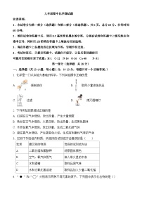 陕西省渭南市临渭区前进路初级中学2023-2024学年九年级上学期期中考试化学试题