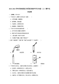 2023-2024学年河南省商丘市民权实验中学九年级（上）期中化学试卷