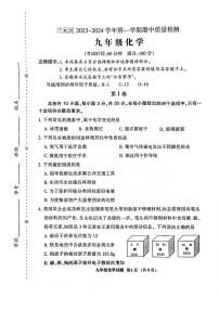 福建省三明市三元区2023-2024学年九年级上学期期中质量检测化学试题