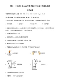 2022年福建省晋江市第一中学、华侨中学中考模拟测试化学试题