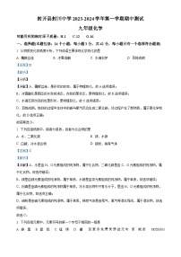 广东省肇庆市封开县封川中学2023-2024学年九年级上学期期中化学试题（解析版）