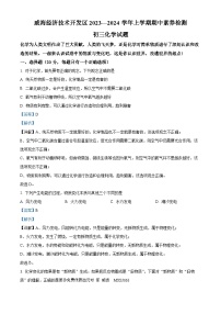 山东省威海市经济技术开发区凤林中学2023-2024学年八年级上学期期中化学试题（解析版）