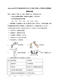 2023-2024学年江西省抚州市东乡区九年级上学期11月期中化学质量检测模拟试题（含解析）