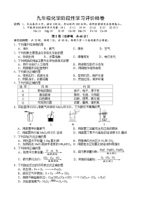 江苏省句容市2023-2024学年九年级上学期阶段性学习评价（期中）化学试卷