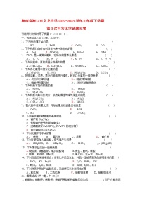 海南省海口市义龙中学2022-2023学年九年级下学期第3次月考化学试题B卷