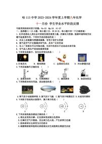 黑龙江省哈尔滨市第一一三中学校2023-2024学年八年级上学期11月份月考化学试题