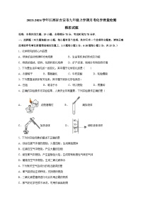 2023-2024学年江西省吉安市九年级上册月考化学学情检测模拟试题（附答案）